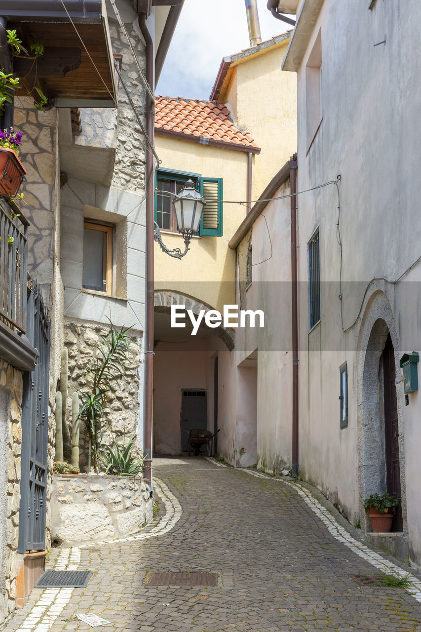 STREET AMIDST BUILDINGS