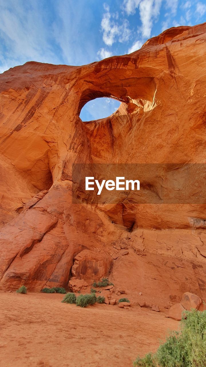 View of rock formations, monument valley