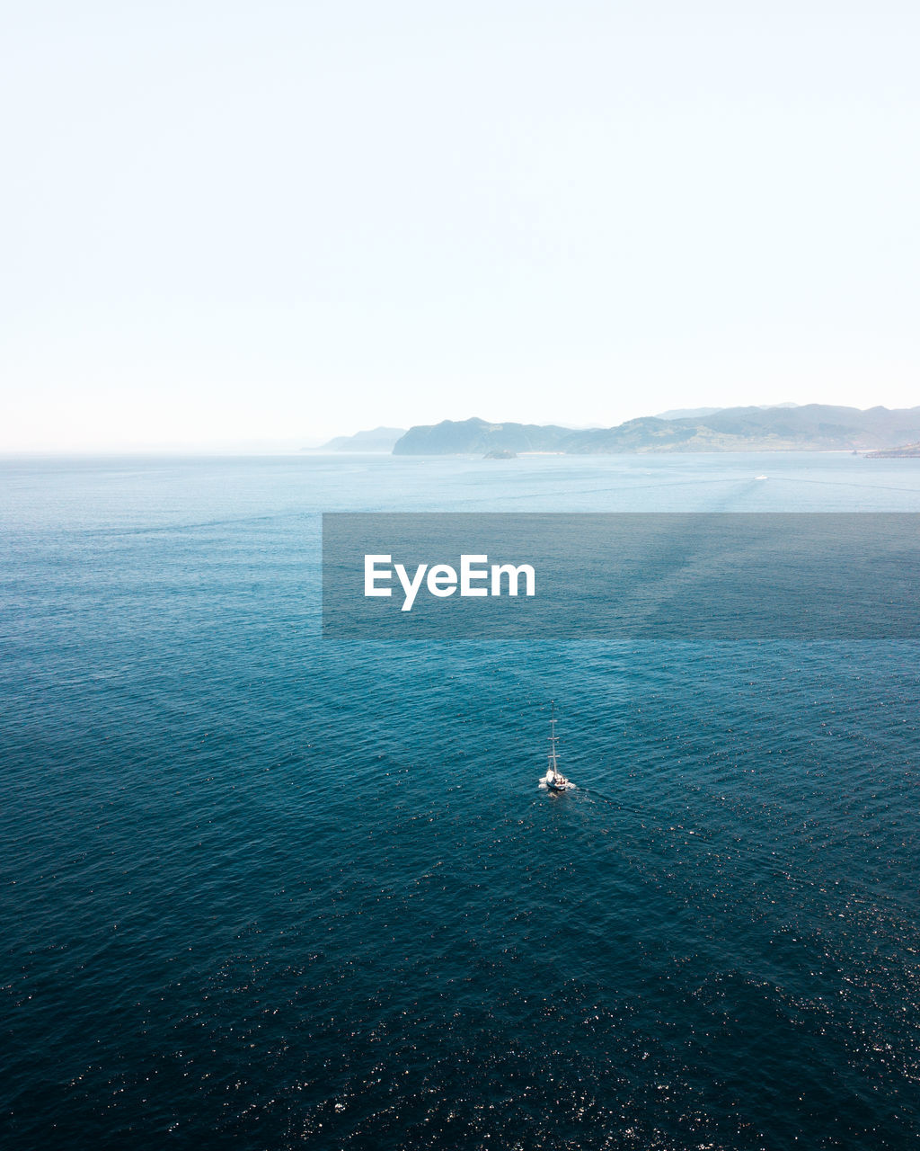 View of sea against clear sky