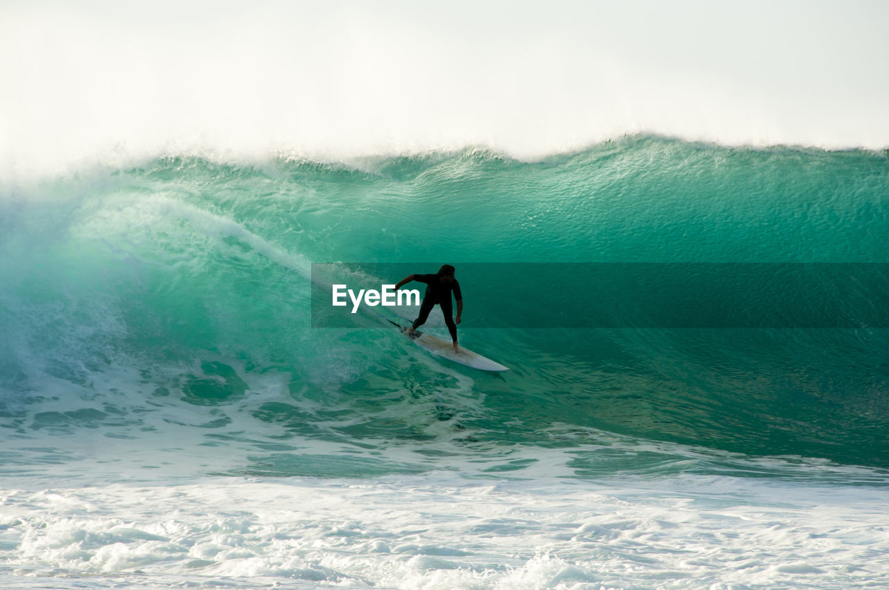 Man surfing in sea