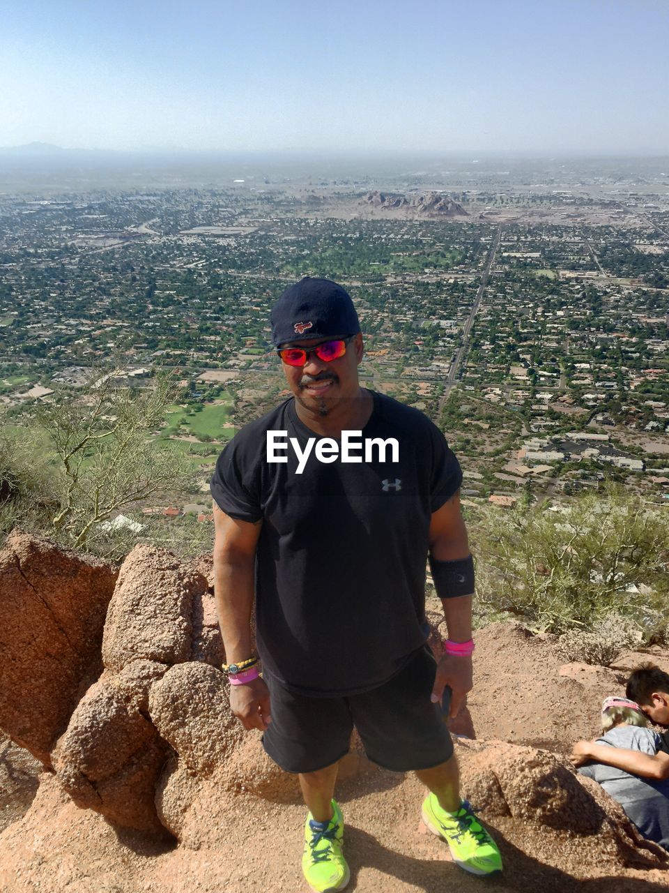 Portrait of young man standing at camelback mountain