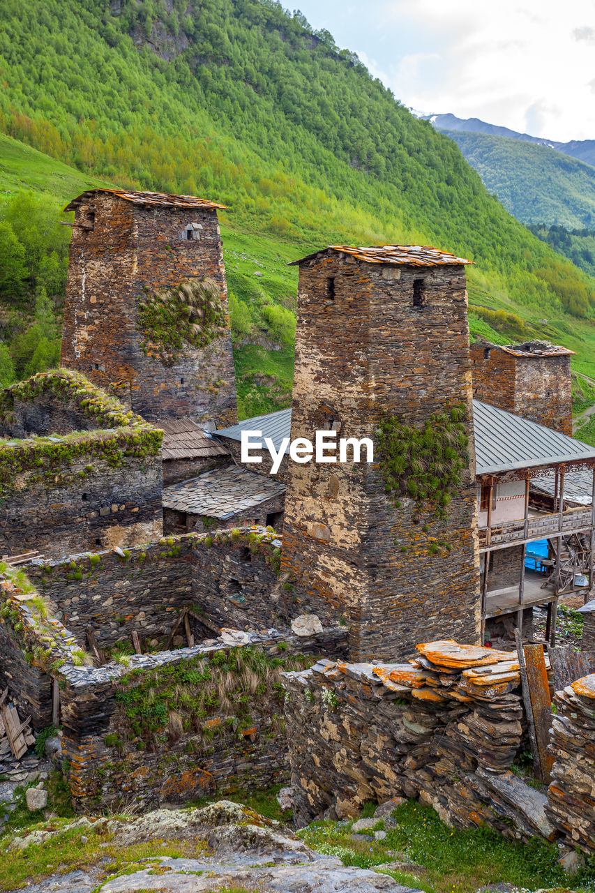 STONE WALL OF BUILDING