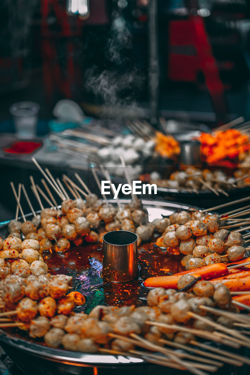 Picture of food at the night market of thailand