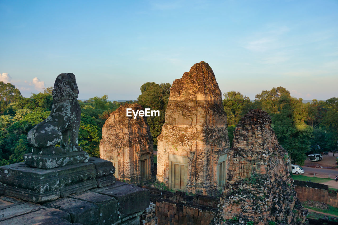 View of temple against sky