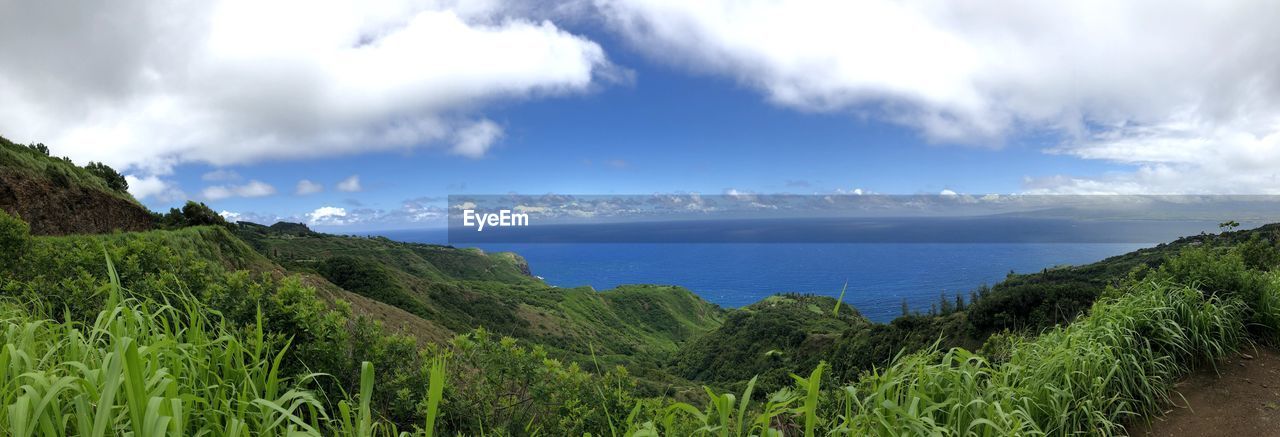 Panoramic shot of sea against sky