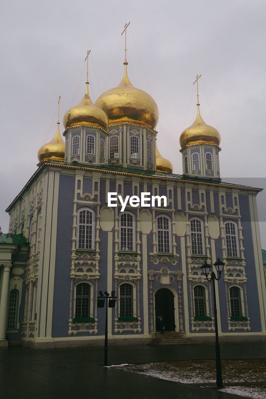 Low angle view of uspenski cathedral against sky