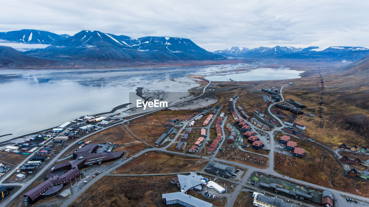 Scenic view of longyearbyen