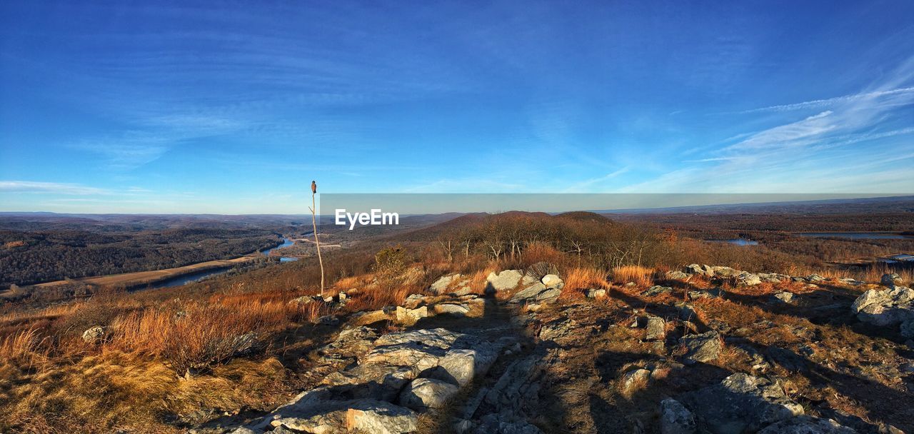 Aerial view of landscape against sky