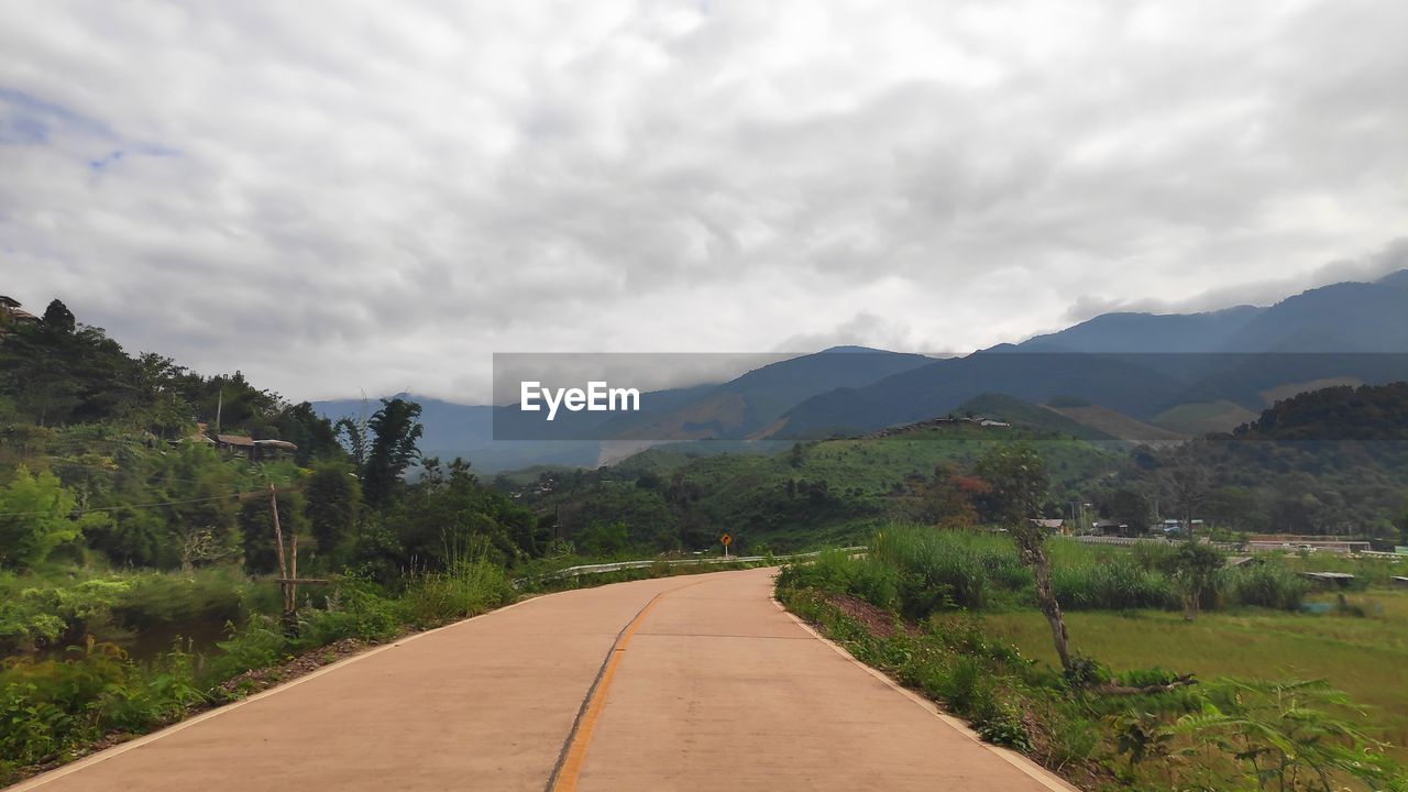 EMPTY ROAD ALONG LANDSCAPE