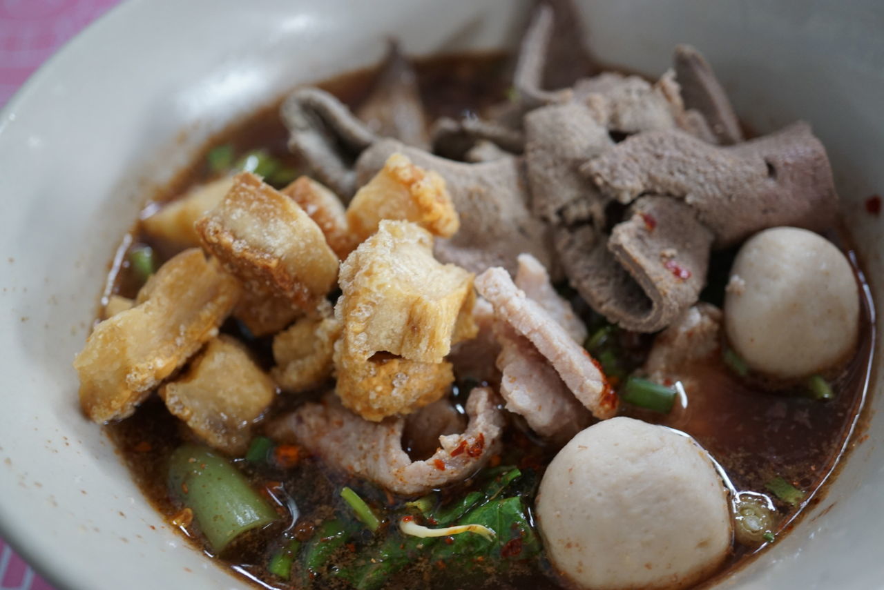 Close-up of soup in bowl