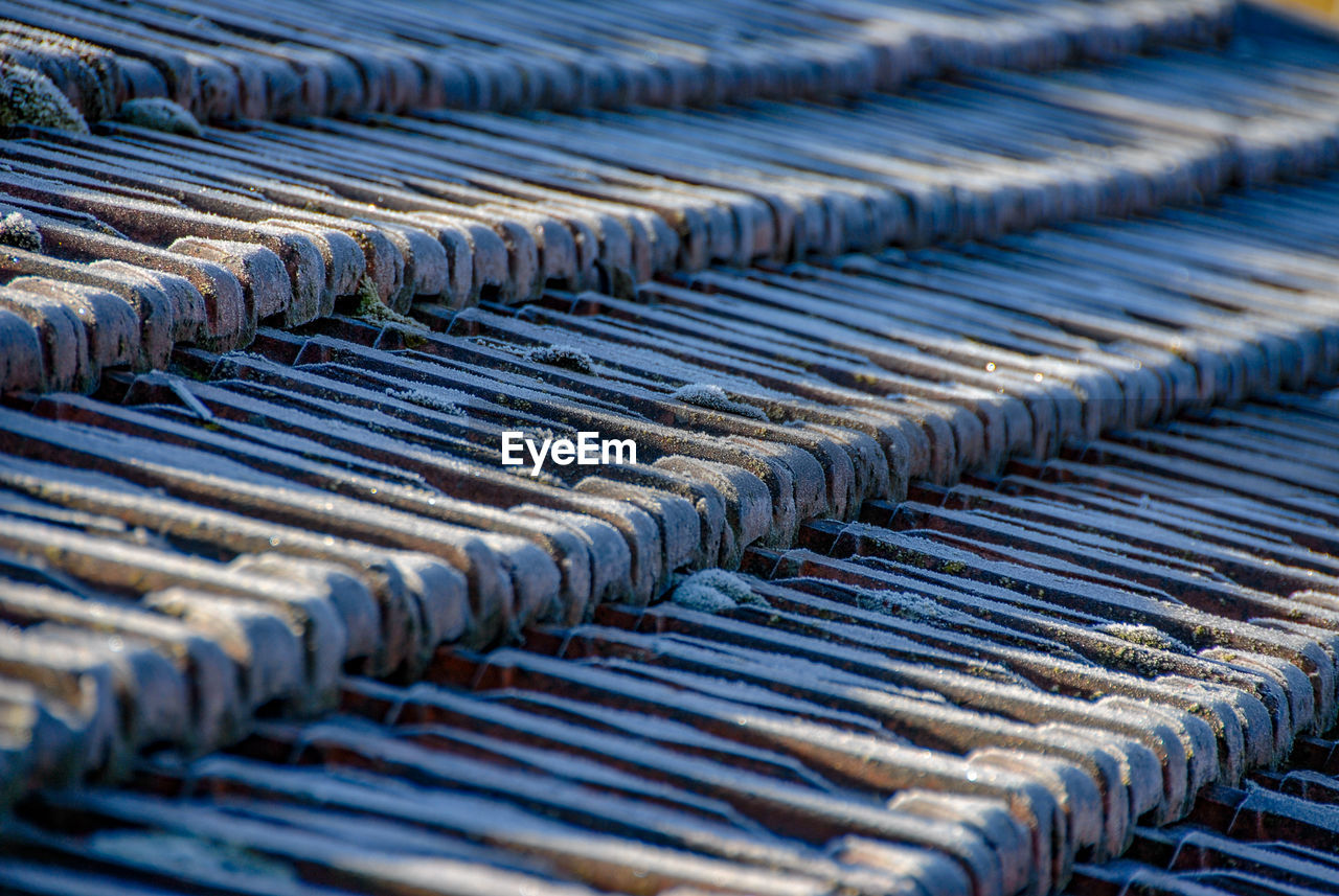 Full frame shot of roof tiles