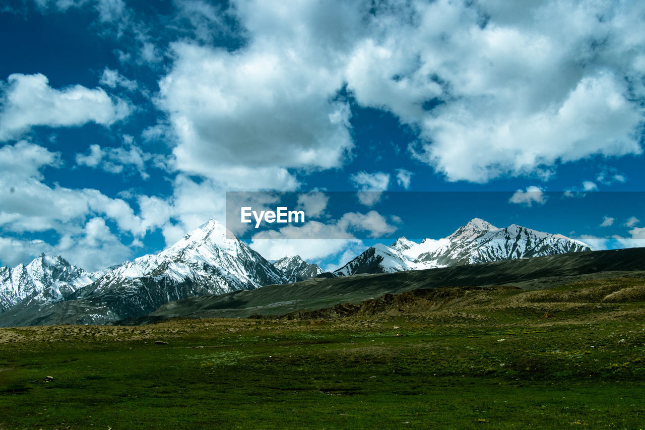 SNOWCAPPED MOUNTAINS AGAINST SKY
