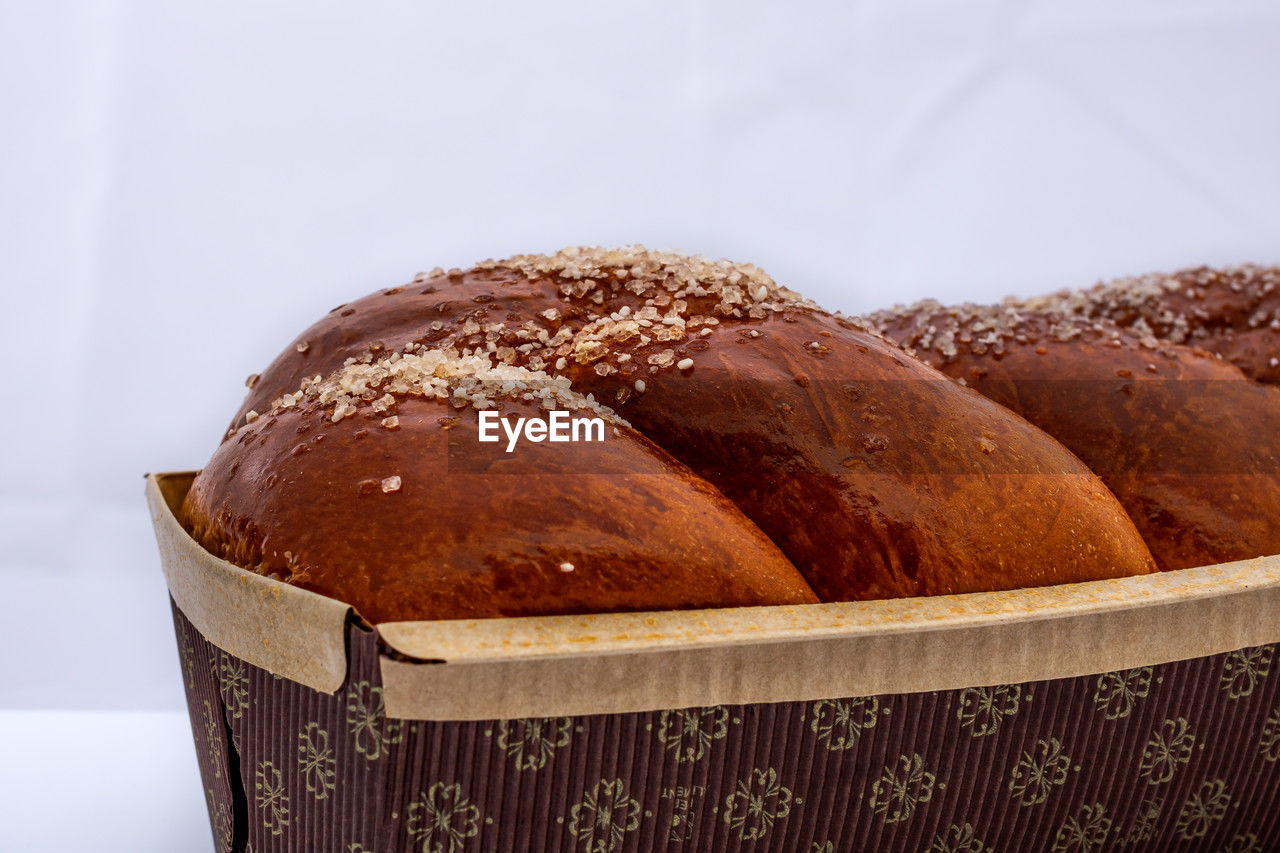 food and drink, food, freshness, bread, dessert, baked, no people, container, healthy eating, indoors, brown, loaf of bread, wellbeing, still life, brown bread, bun, close-up, studio shot, chocolate cake, basket, sweet food, produce