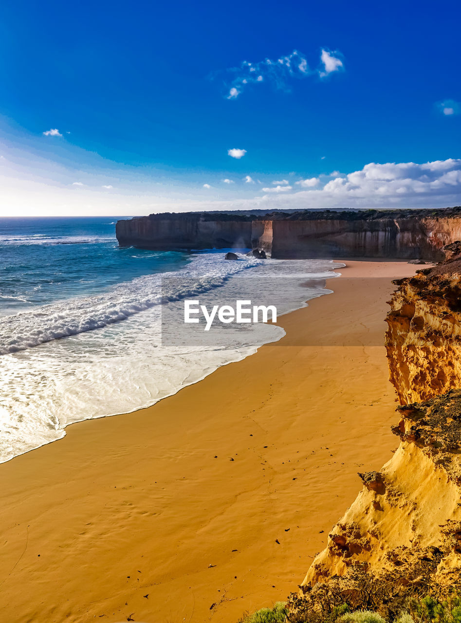 PANORAMIC VIEW OF BEACH AGAINST SKY