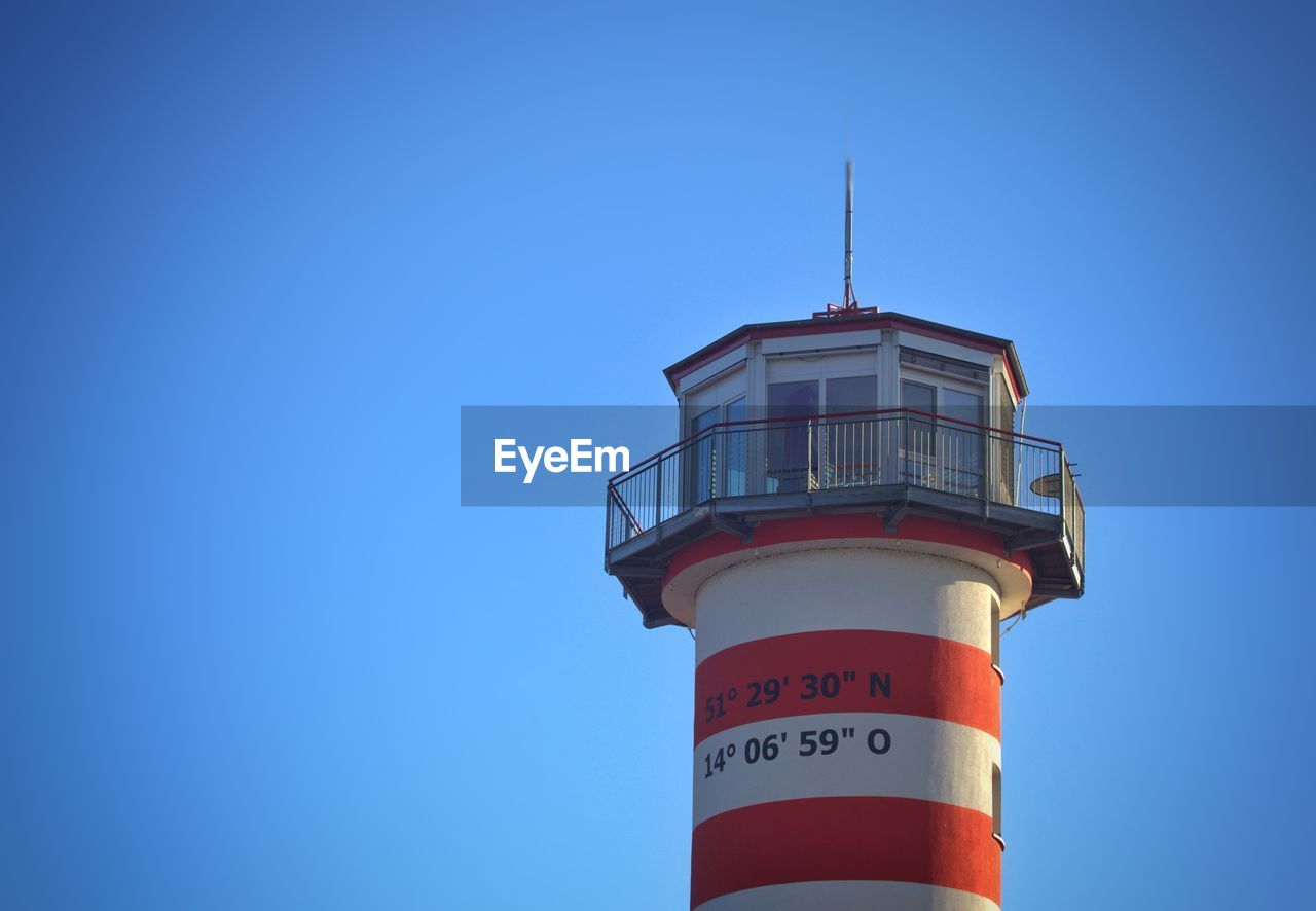 LOW ANGLE VIEW OF LIGHTHOUSE AGAINST SKY