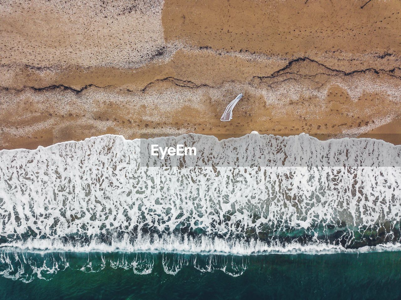 Aerial view of sea shore