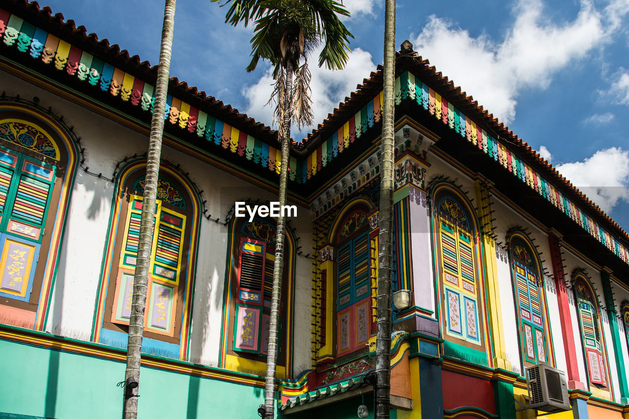 Low angle view of building against sky