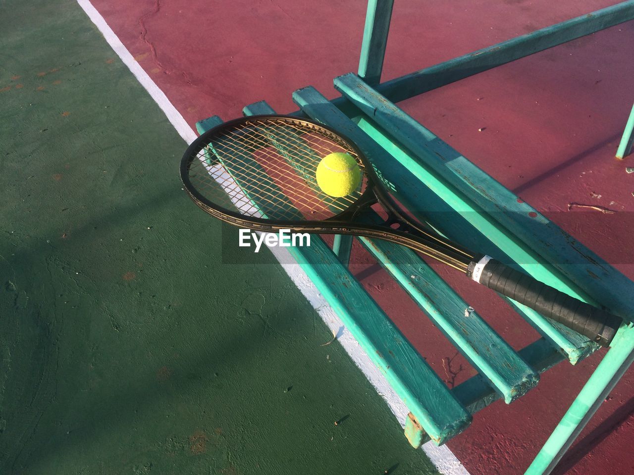 Close-up high angle view of basketball hoop