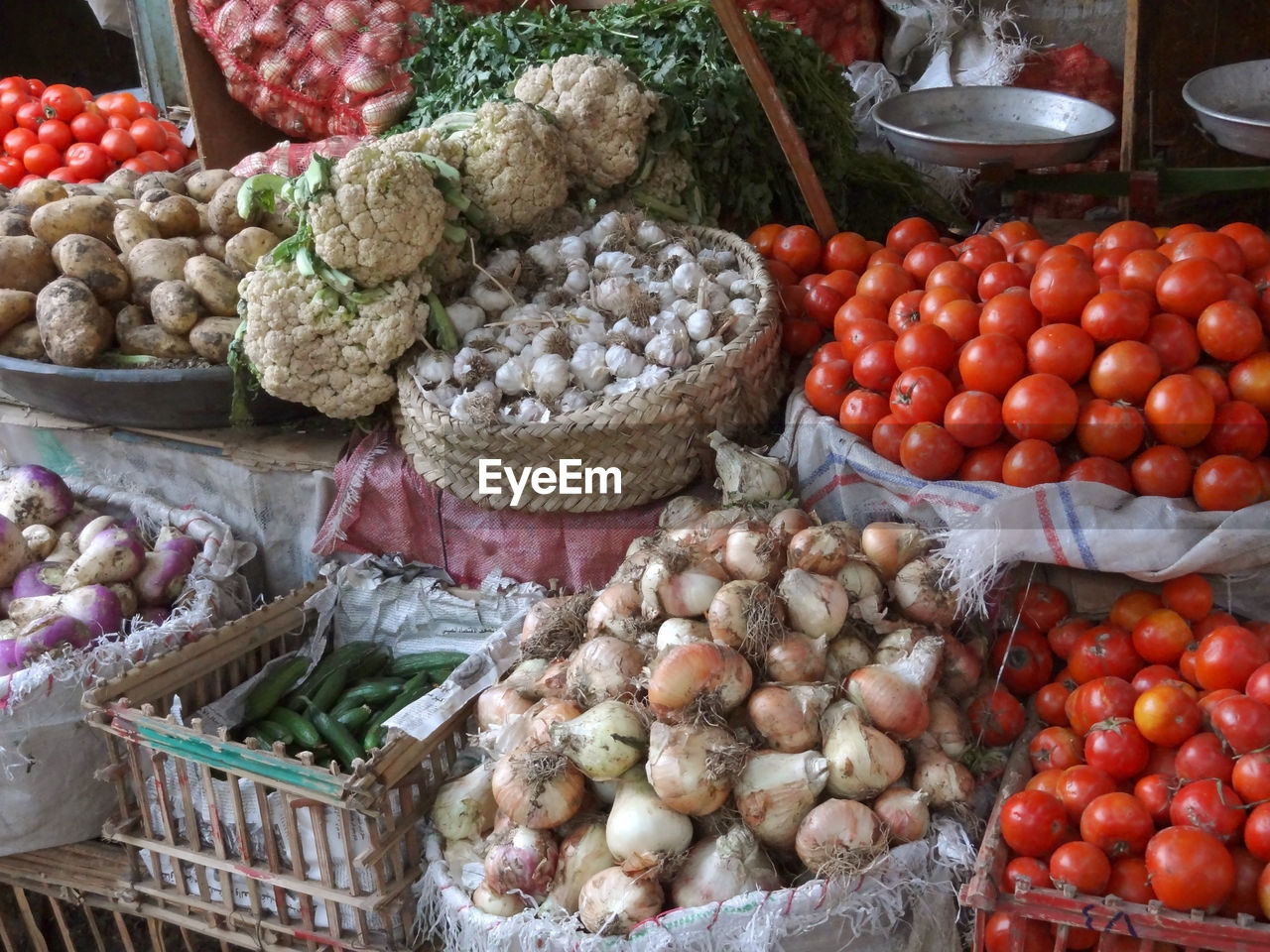 FRUITS IN MARKET STALL