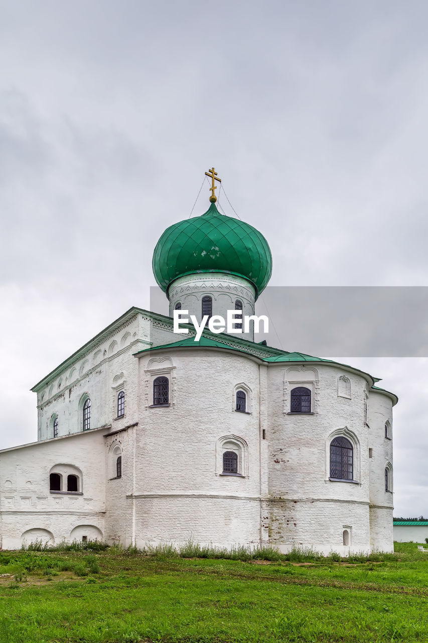 Alexander-svirsky monastery is orthodox monastery in the leningrad region, russia. trinity cathedral