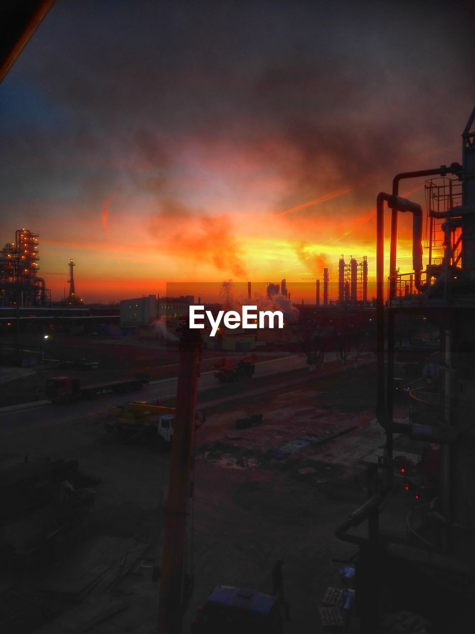 FACTORY AT SUNSET