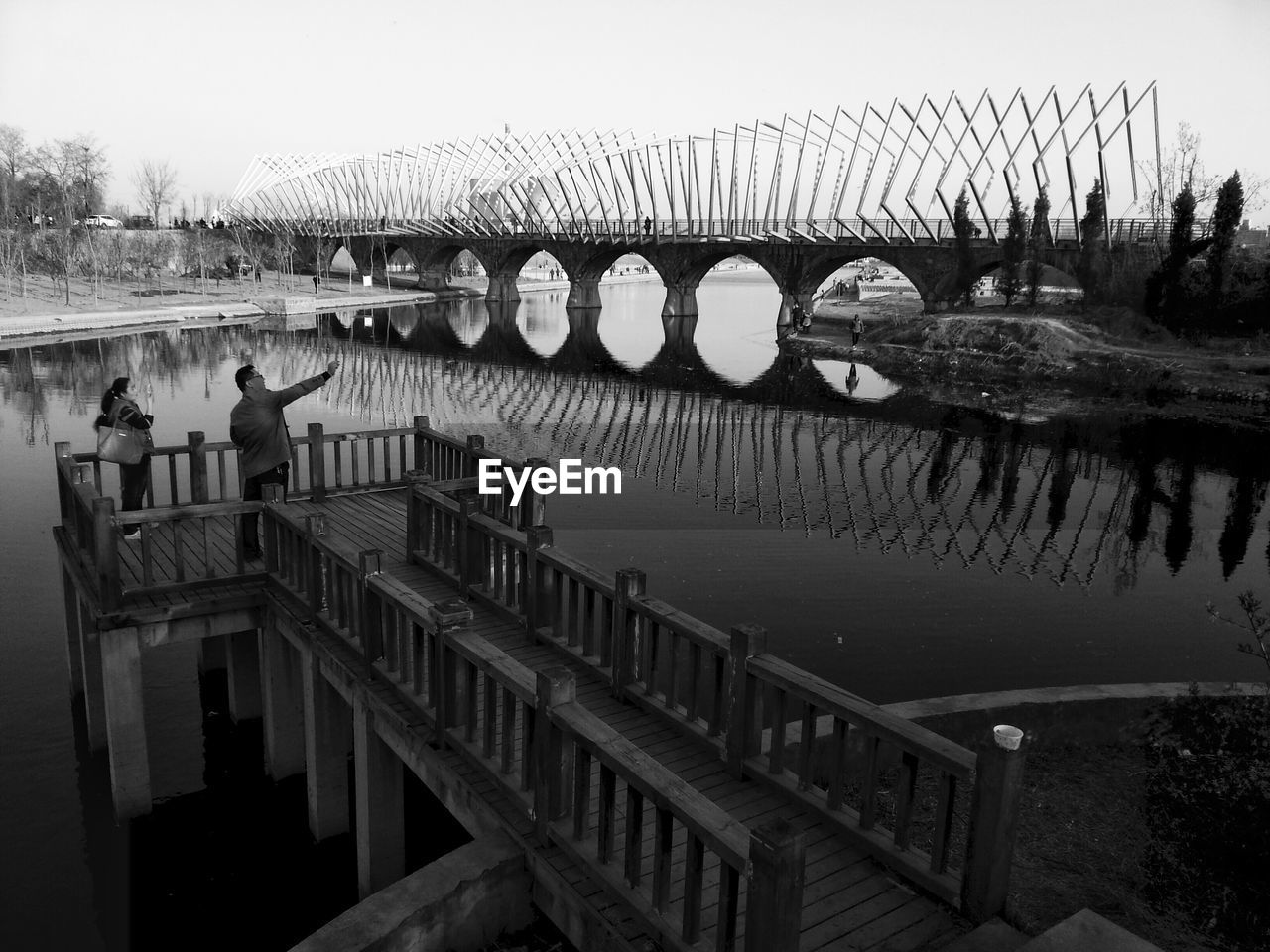 VIEW OF BRIDGE OVER RIVER