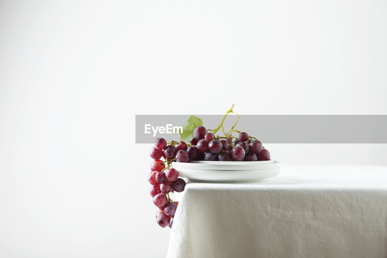 close-up of christmas decorations on white background