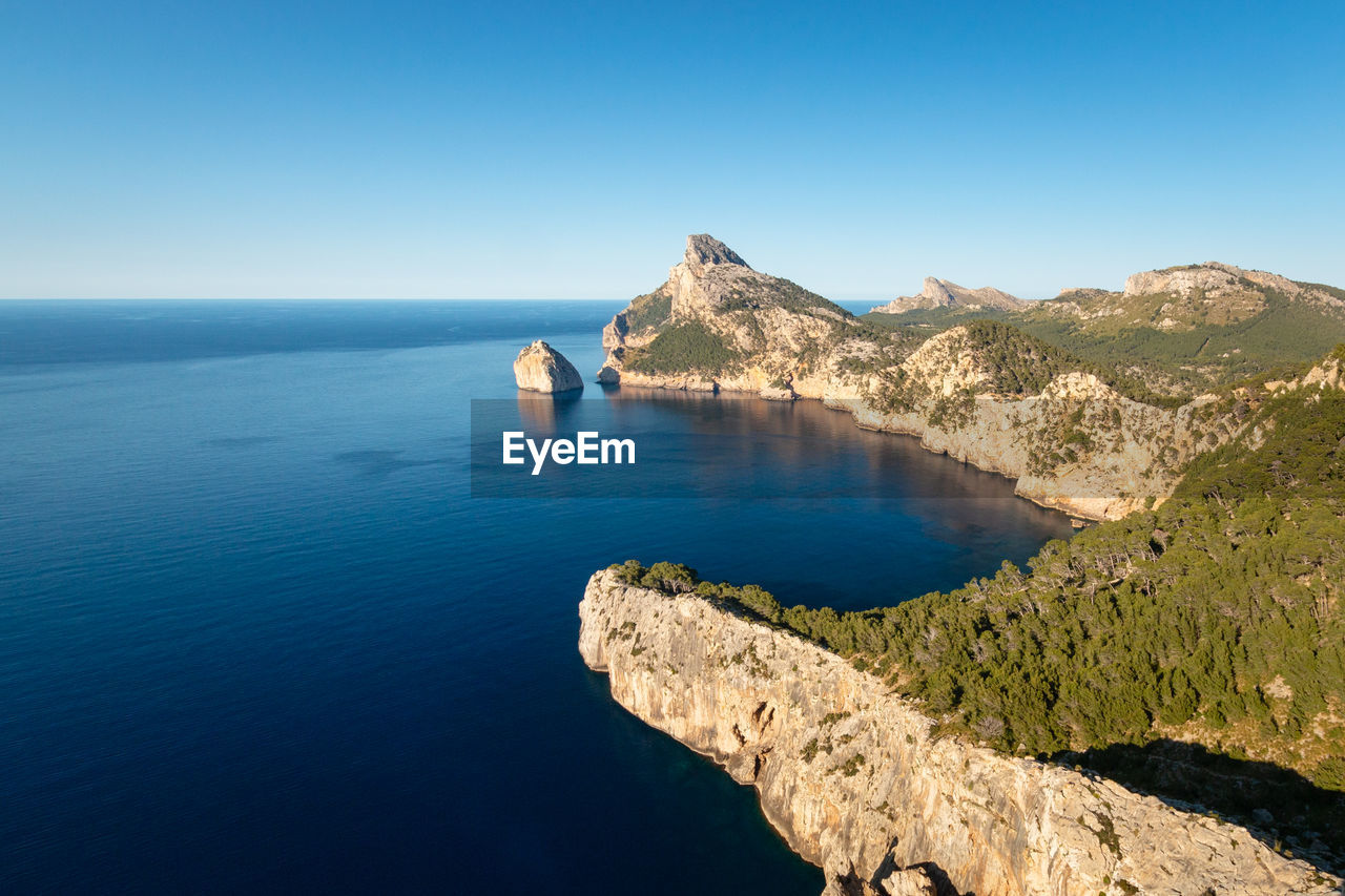 Scenic view of mirador es colomer, majorca mallorca, spain during sunset against sky