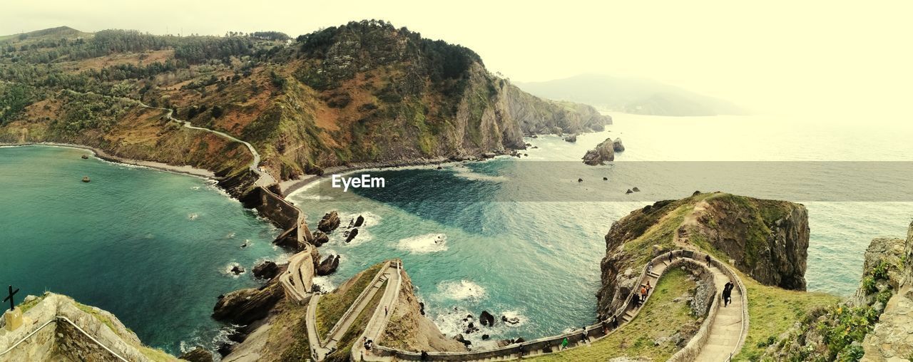 Panoramic view of sea against sky