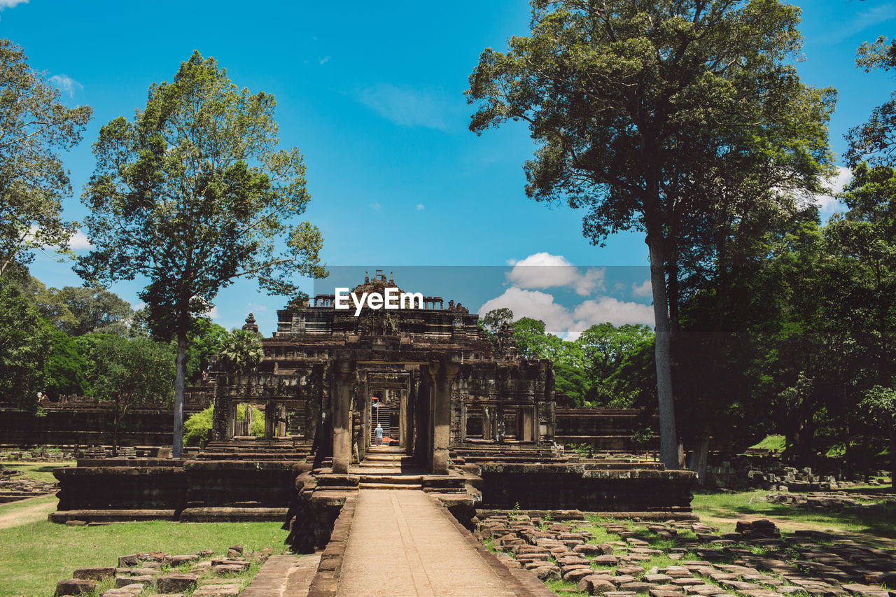 View of temple against sky