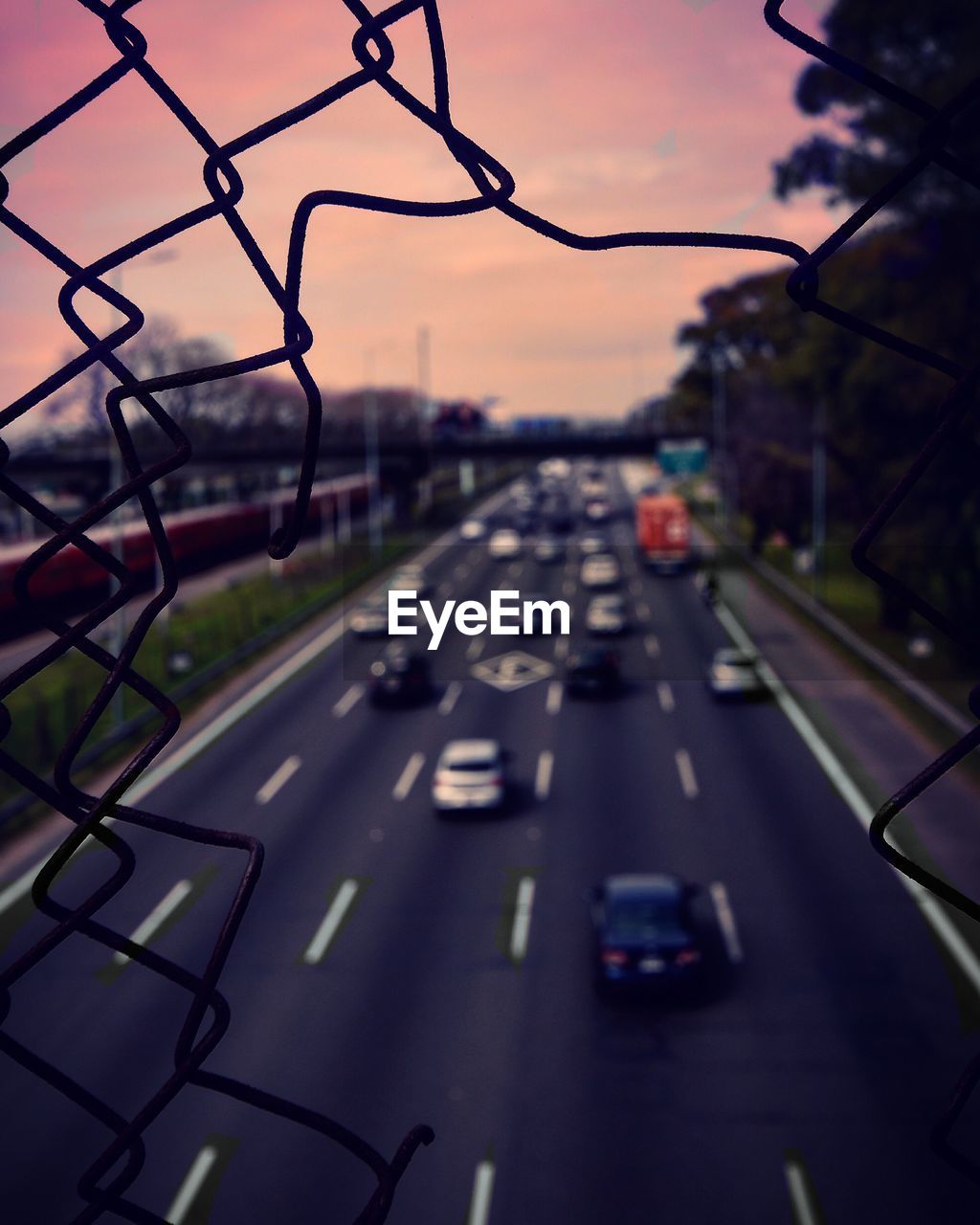 VIEW OF CHAINLINK FENCE