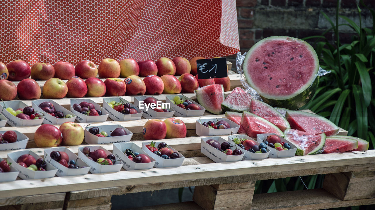 Fruit stand at market