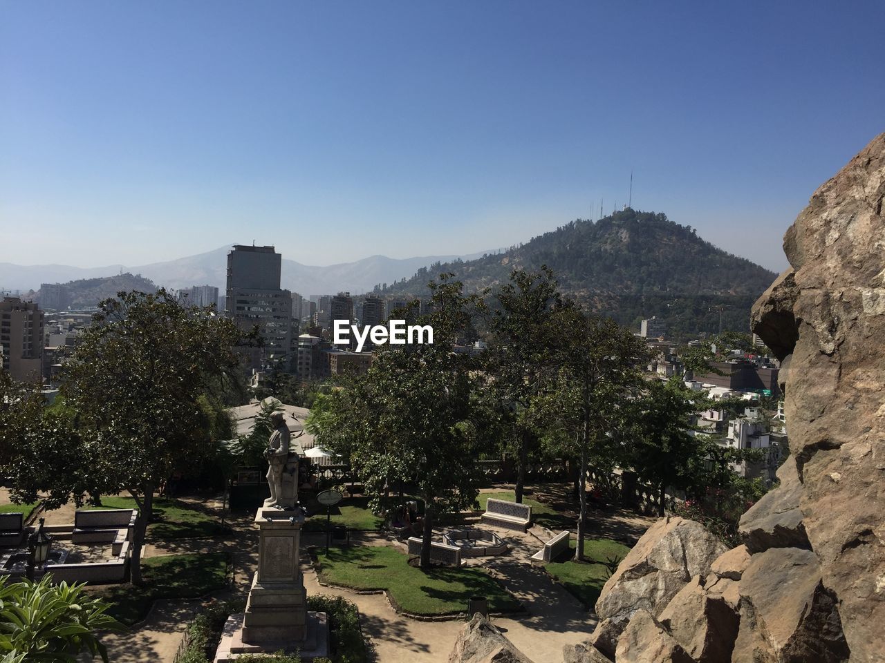 PANORAMIC VIEW OF CEMETERY AGAINST SKY