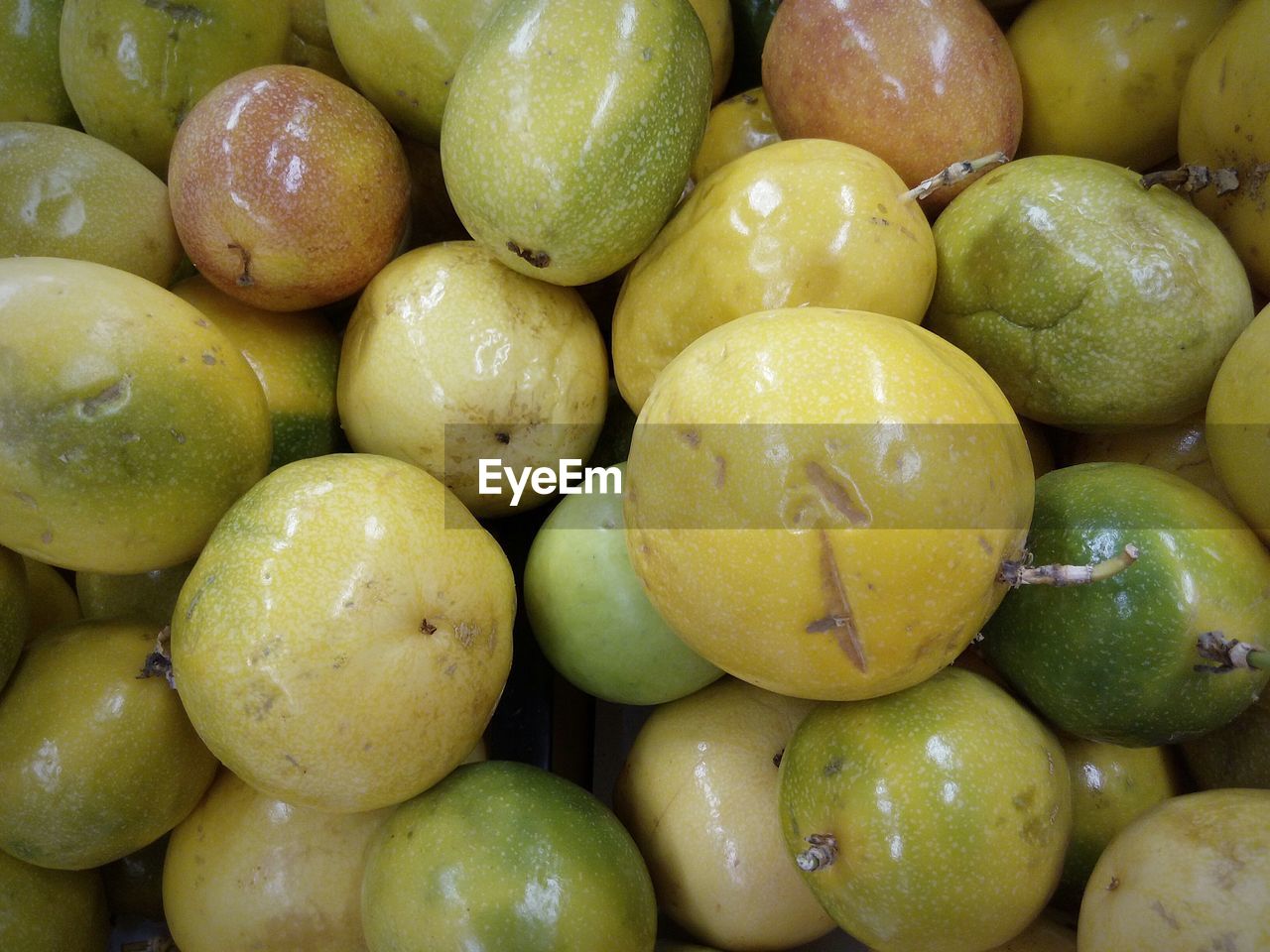 Full frame shot of fruits for sale in market