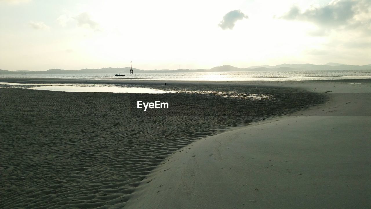 PANORAMIC VIEW OF BEACH AGAINST SKY