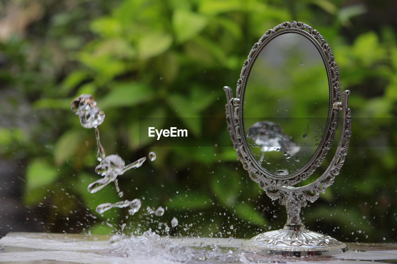 Close-up of water fountain