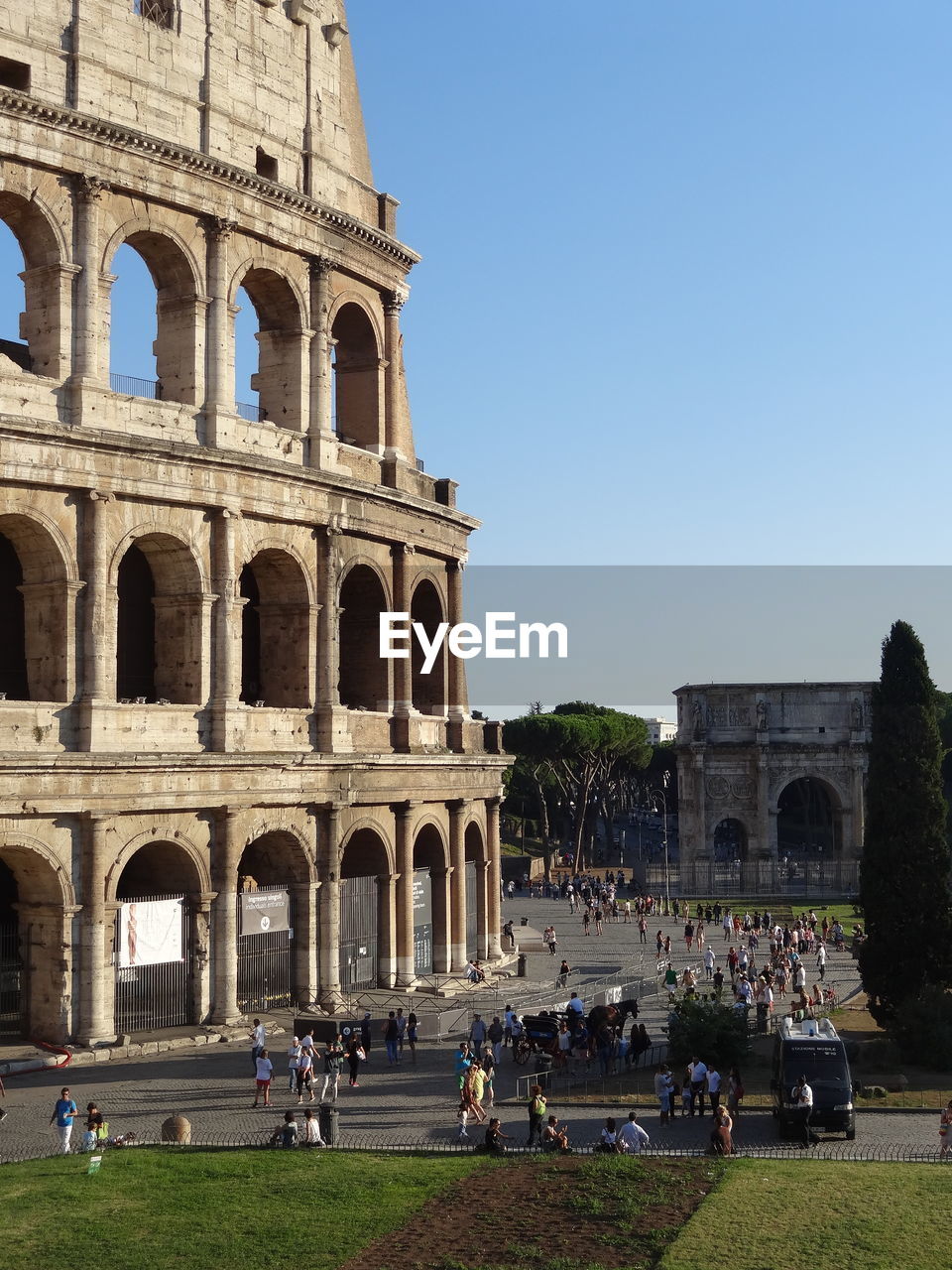 View of colosseum