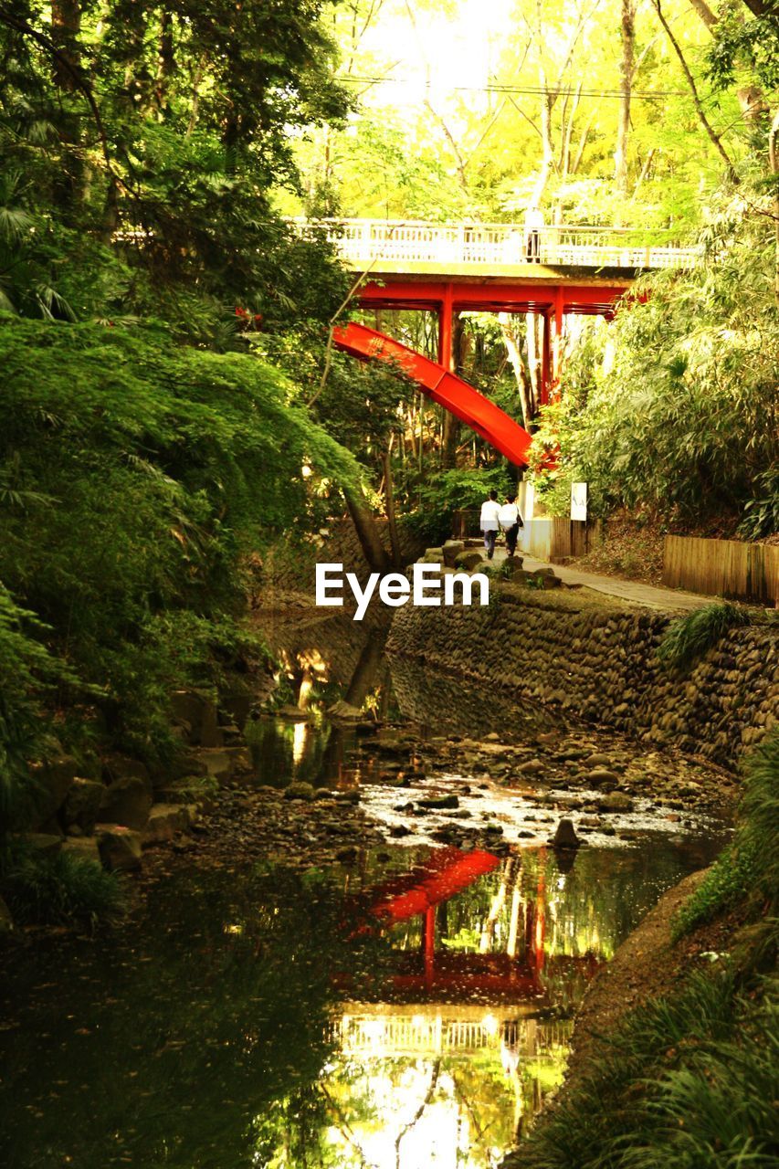 FOOTBRIDGE OVER RIVER