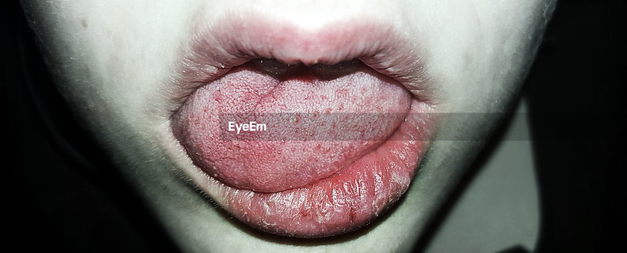 Cropped image of woman lips
