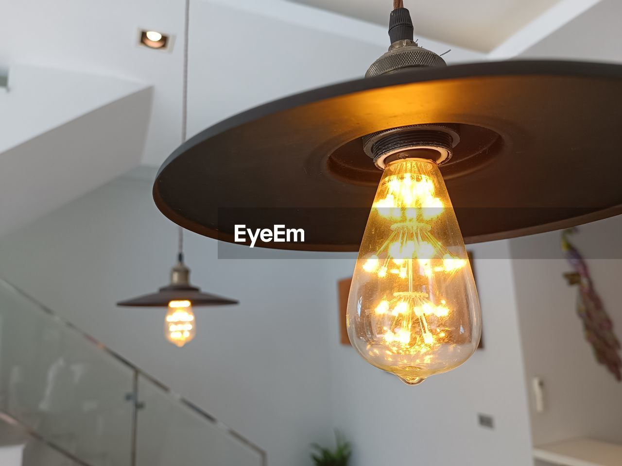 Light bulb with depth of field, in the day light