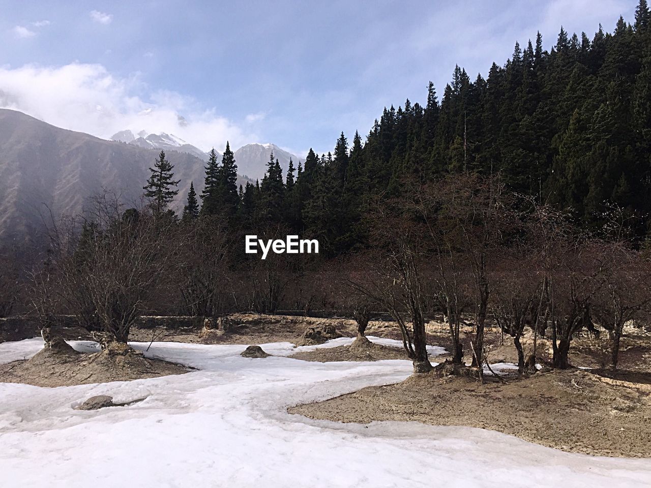 VIEW OF SNOW COVERED MOUNTAINS