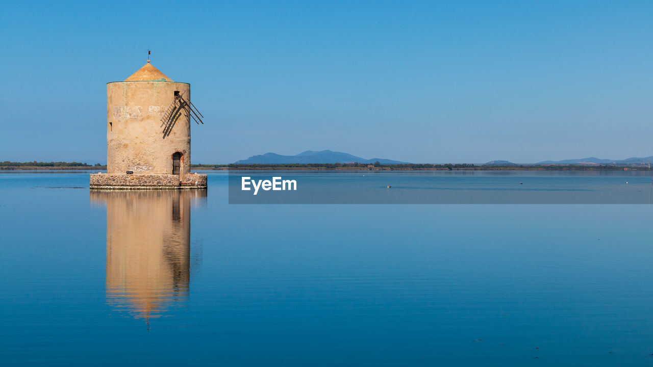 The ancient spanish mill, symbol of the city of orbetello in tuscany