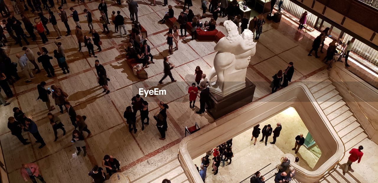 Multi-level internal view of lincoln center in new york city.