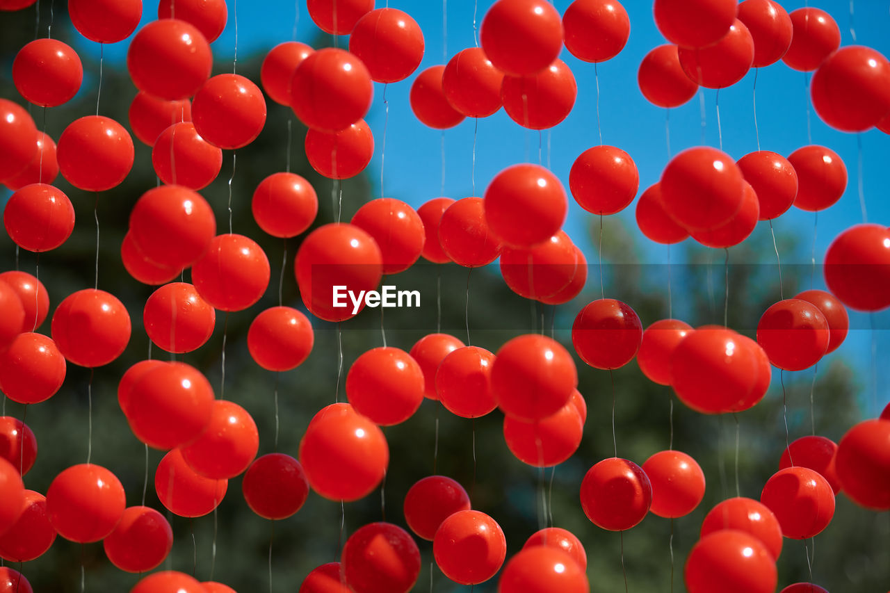 full frame shot of multi colored balls