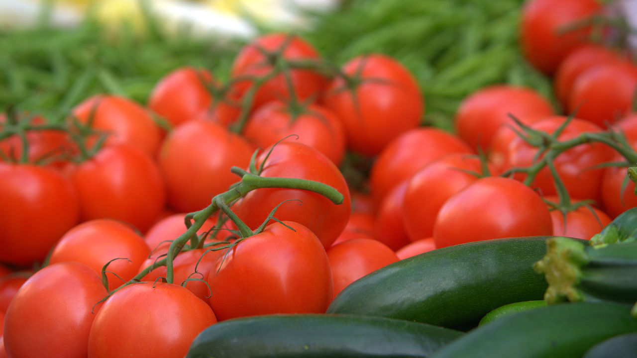 Close-up of fresh vegetables for sale at market