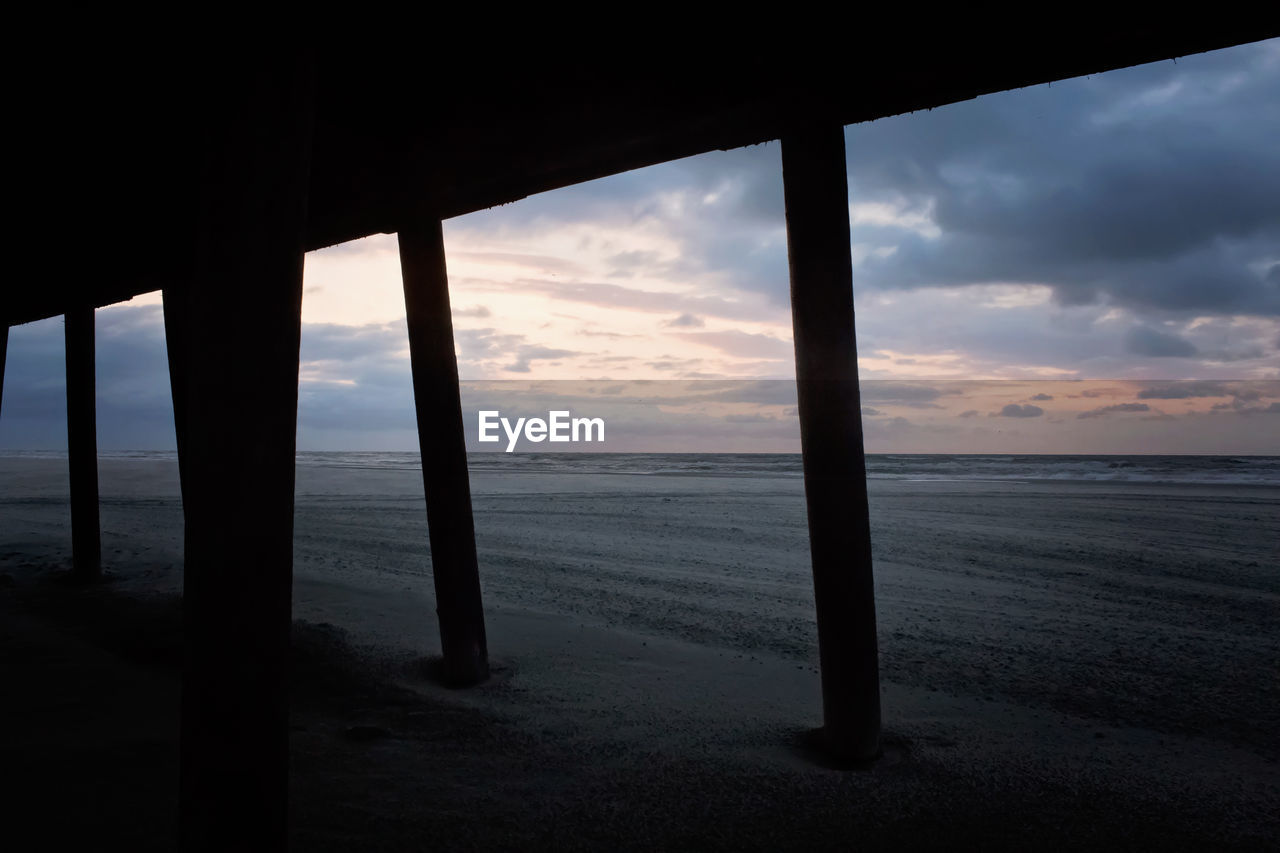 SCENIC VIEW OF SEA DURING SUNSET