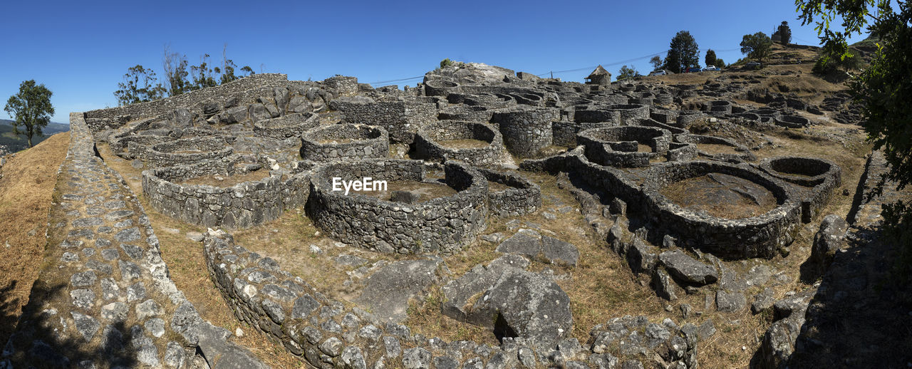 PANORAMIC VIEW OF OLD RUINS