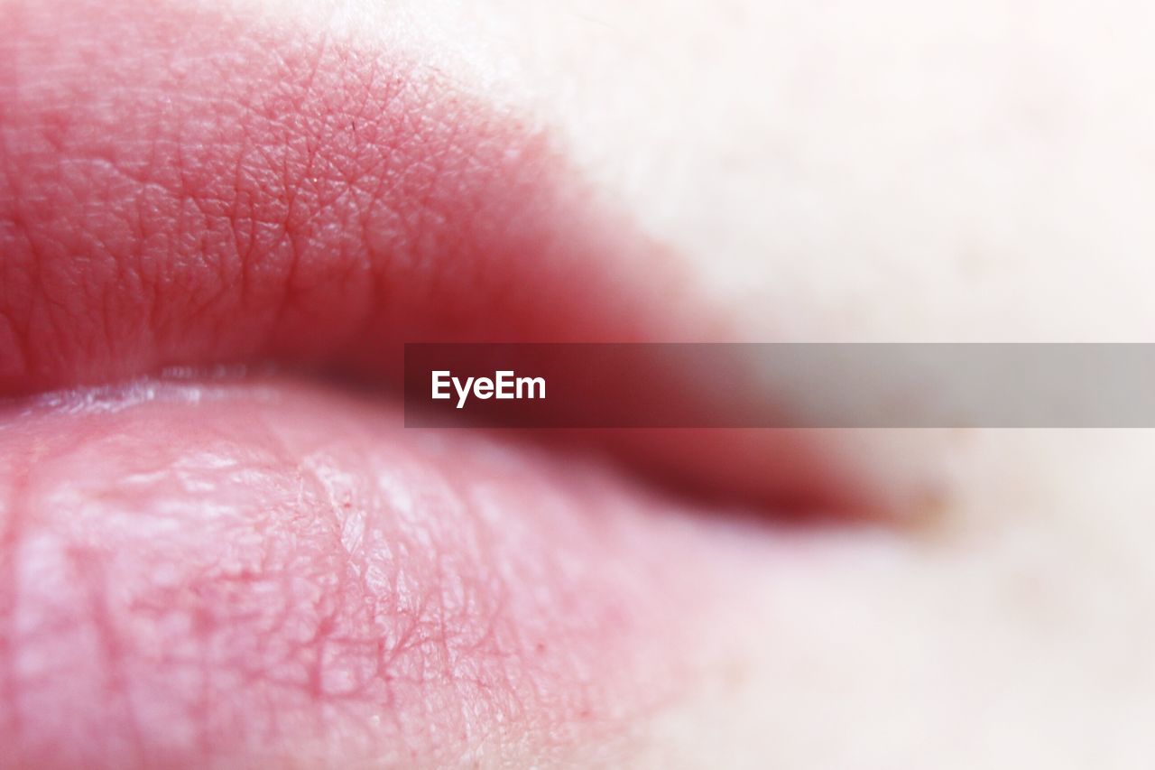 Close-up of human lips