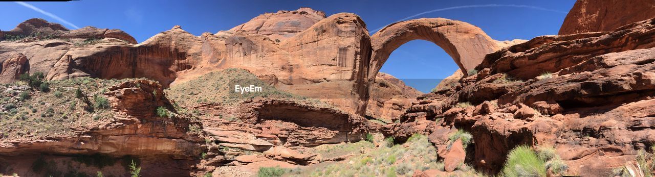 VIEW OF ROCK FORMATIONS ON LANDSCAPE