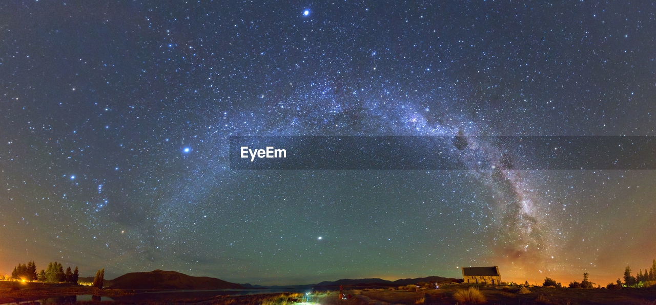 Star field against sky at night